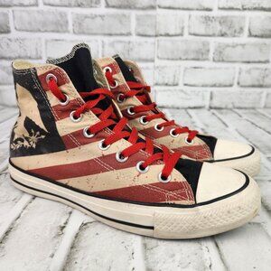 Converse CTAS Vintage American Flag Women's Size 9 Men's 7 High Top Shoe Comfort